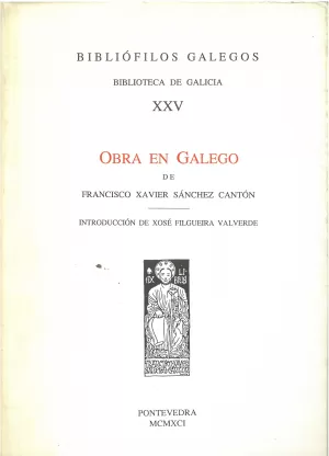 OBRA EN GALEGO DE FRANCISCO X. SANCHEZ CANTON
