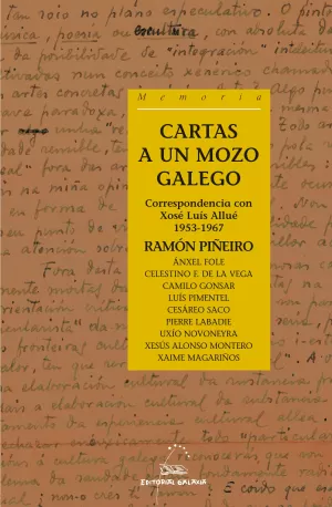 CARTAS A UN MOZO GALEGO.CORRESPONDENCIA CON X.LUIS ALLUE