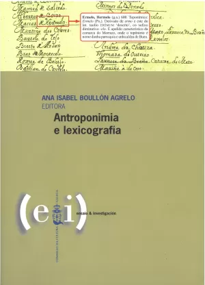 ANTROPONIMIA E LEXICOGRAFIA